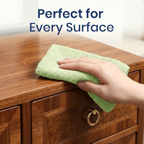 Microfiber Cleaning Cloth Roll (75 Count (Pack of 1) / Green)