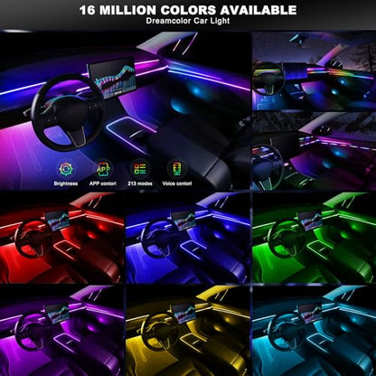 Dreamcolor Acrylic Interior Car LED Strip Light with Wireless APP (Dreamcolor 18 in 1)
