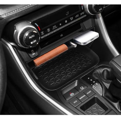 for 2025 Toyota RAV 4 Accessories Compatible with 2019 2020 2021 2022 2023 2024 2025 Toyota RAV 4 Front Center Console Organizer Armrest Console Secondary Storage Box Insert Tray ABS Material