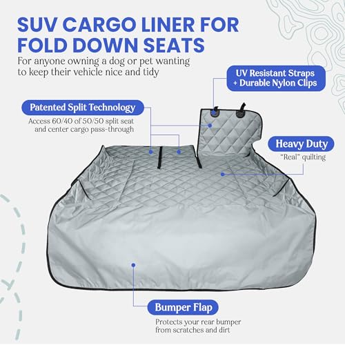 SUV Cargo Liner for Dogs (Grey / Large)