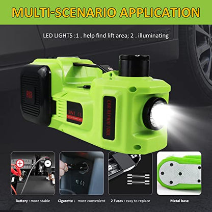 Electric Car Jack Kit 5Ton 12V Car Jack (Jack+Wrench+Air Pump)