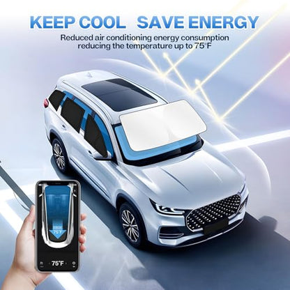 Windshield Sun Shade for Volkswagen VW Jetta 2019 (For Volkswagen Jetta 19-24)