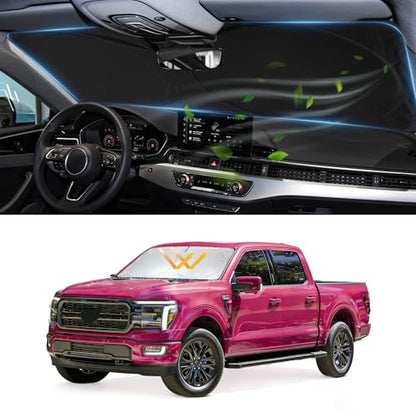 Windshield Sun Shades Sunshade for Ford F150 2021 (fit for Ford F150 2021-2026)