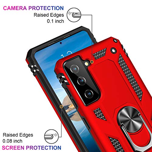 for Galaxy S21 Plus Case (Galaxy S21 Plus (Medium 6.7") / Red)