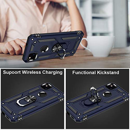 for Google Pixel 4A Case with Screen Protector (Blue / Google Pixel 4A)