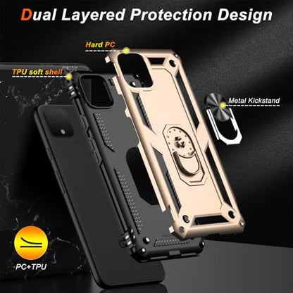 for Google Pixel 4 XL Case with Screen Protector (Yellow / Google Pixel 4 XL)