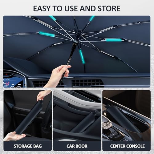 Windshield Sun Shade Umbrella for 2012 (2012-2017 Toyota Camry SunShade Umbrella)
