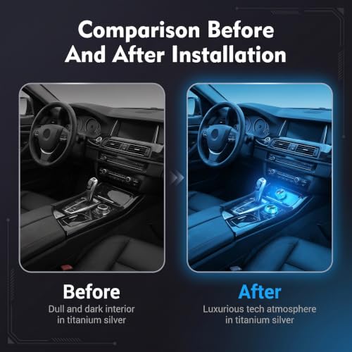 Mini Car Interior Atmosphere Lamp (Ice-Blue)