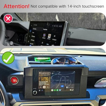 Dashboard Storage Box Compatible with 2024 2025 Toyota Tacoma and 2025 4Runner Accessories Center Console Screen Dash Organizer Tray (Dashboard Organizer Tray)