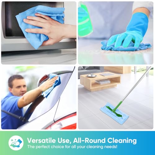Microfiber Cleaning Cloth 20 PK (Blue / 11.5 x 11.5 Inch)