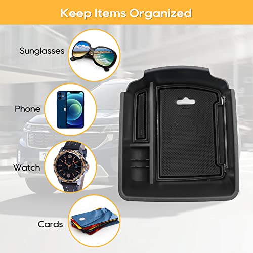 Seltos Center Console Organizer for 2022 2023 Seltos [LX (Black)
