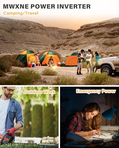 3000W Pure Sine Wave Inverter 24V DC to 110V 120V AC Converter for RV Truck Home Off (3000w-24v)