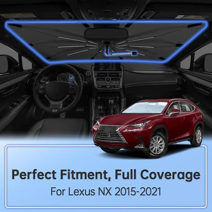 Windshield Sun Shade Umbrella for Lexus NX 2015 (for Lexus NX 2015-2021)