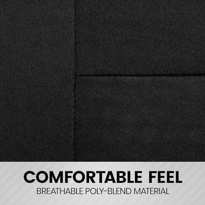 PolyPro 2 Pack Front Car Seat Covers Set in Black (2 Fronts Only-Black)