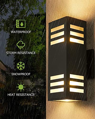 Porch Lights Outdoor Modern (Black/Modern 1 / 13inch (2 lamps))
