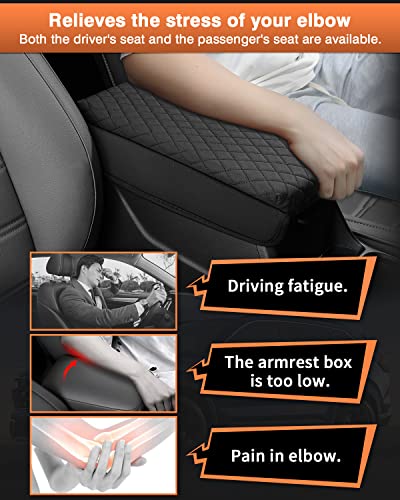 Center Console Cover for Honda CRV 2026 2025 2024 2023 Accessories CRV Armrest Cover Center Console Cushion Pad Leather Miiddle Console Lid Arm Rest Seat Box Cover Protector Anti (Size for Honda CRV 2023-2026)