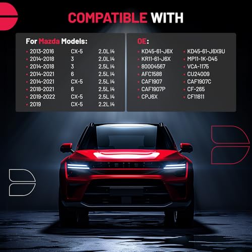 Cabin Air Filter CF11811 Compatible with Mazda 3 2014 2015 2016 2017 2018 (1PCS / CF11811)