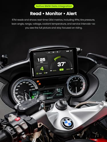 R7M 7" Wireless Motorcycle CarPlay & Android Auto for BMW Motorcycles (R7M Motorcycle Carplay for BMW)