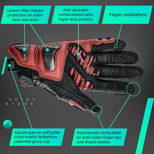SPS 3 Motorcycle Gloves (Red SPS-3 / XL Youth)