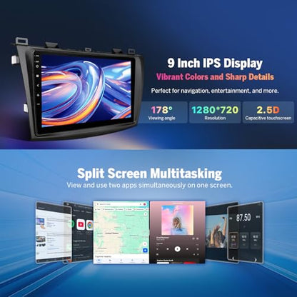4+64GB 9" Android 14 Car Stereo for Mazda 3 2010 (Mazda 3 4+64GB)
