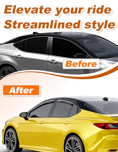 in Channel Window Visors Rain Guards for Toyota Camry 2025 2026 (Fit for 2025-2026 Toyota Camry)