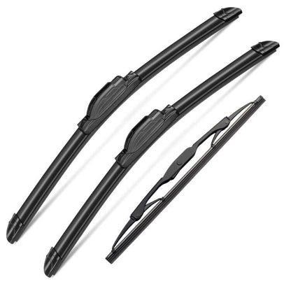 3Pcs Windshield Wipers for Jeep Patriot 2007 (21''+21''+10T''(Front & Rear Windshield Wiper))