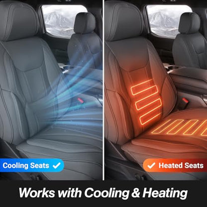 Premium Custom Fit Truck Car Seat Covers Full Set Seat Waterproof (X62 (See Vehicle Size Chart) / Full Set - Dark Gray)