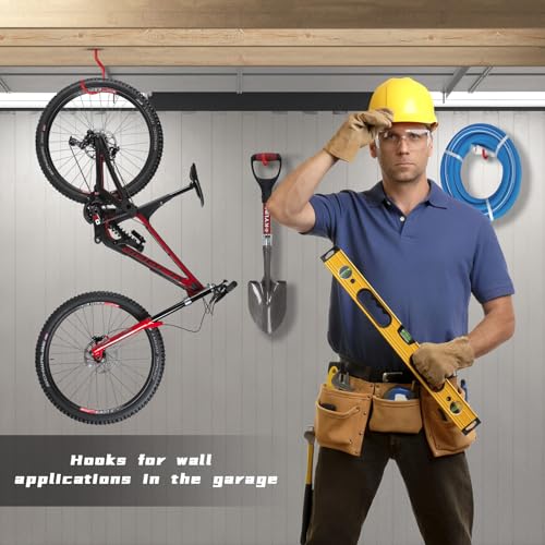 Bike Hooks Heavry Duty 6 (6 Pack / Red)