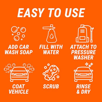 2-in-1 Foam Cannon Kit for Garden Hoses and Power Washers (1 Count (Pack of 1) / Foam Cannon (1 pack))