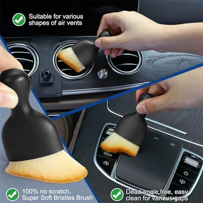Car Interior Duster Detail Brush Cleaning Gel Kit (Interior-1 Set)
