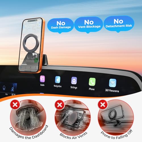 Car Phone Holder for Cadillac Lyriq 2023 (23-26 Lyriq&25-26 Optiq/CT5&24-26 XT4 & 26 Vistiq)