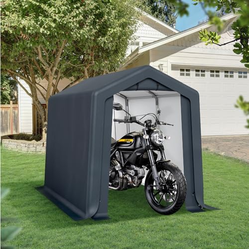 Storage Shed 6x10 ft Portable Garage Heavy Duty Carport (6x10 ft)