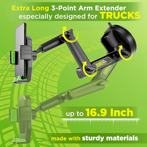 Cell Phone Mount for Truck Phone Holder for Truck Drivers (Green)