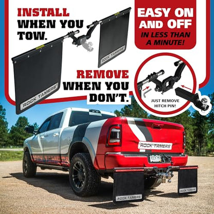 3" Official Mudflap System 00112 (3" Hitch Receiver / Hub)
