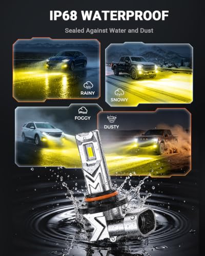 H10 9140 9145 LED Fog Light Bulbs (Yellow / H10)