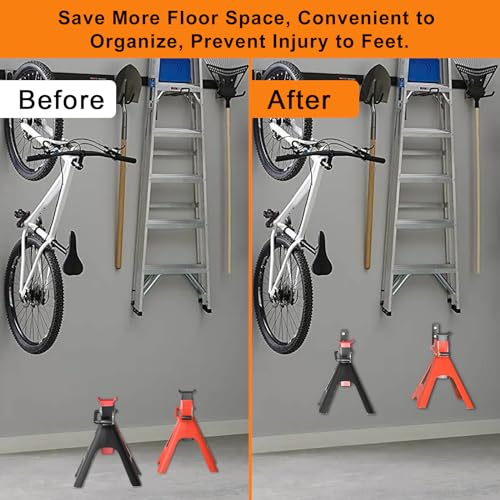 6 Pack Jack Stands Wall Mount Organizer