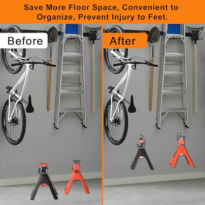 6 Pack Jack Stands Wall Mount Organizer