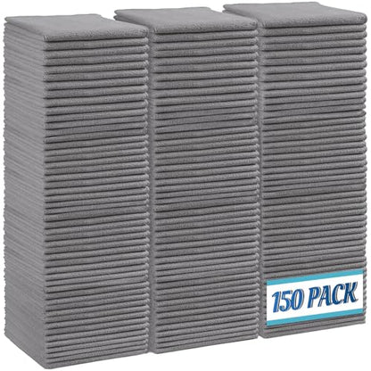 150PK Microfiber Cleaning Cloth (Grey)