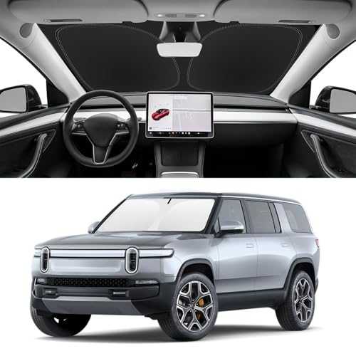 Custom Fit Windshield Sun Shade for Rivian R1S (for 2022-2025 Rivian R1S/R1T)
