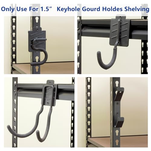 Boltless Shelving Hooks for 1.5 inch Keyhole Shelving Unit 7 Pcs (7 pcs-Unspecified)