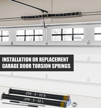 Garage Door Torsion Spring Set (.250x2x32")