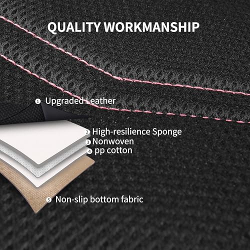 Car Seat Cover (N2 Black Pink / Full Set)
