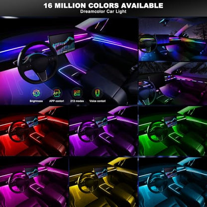 Dreamcolor Acrylic Interior Car LED Strip Light with Wireless APP (Dreamcolor 10 in 1)