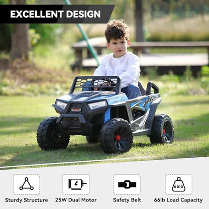 12V Kids Electric Car (Blue)