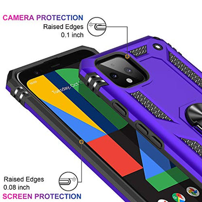 for Google Pixel 4 Case with Screen Protector (Purple / Google Pixel 4)