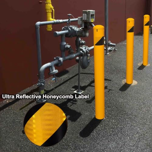 46" High Pour in Place Steel Bollard Post with Removable Cap (46in High x 5.5in Dia)