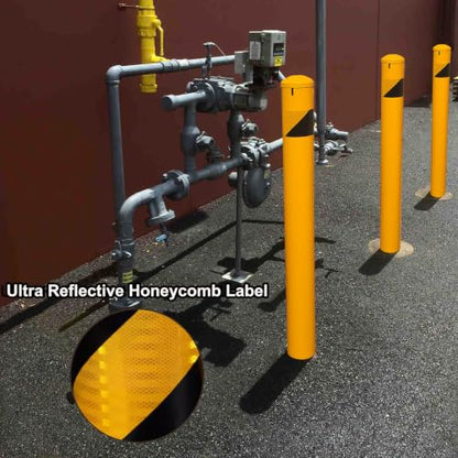 46" High Pour in Place Steel Bollard Post with Removable Cap (46in High x 5.5in Dia)