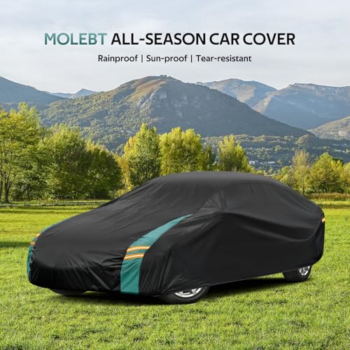 Full Exterior Covers Waterproof All Weather for Sedan & Coupe (One-green / 1 Fit Sedan/Coupe-Length (194" to 208"))