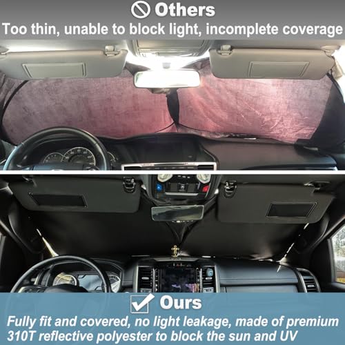 Premium Windshield Sun Shade for 2019 (for Ram 1500 2019-2026)