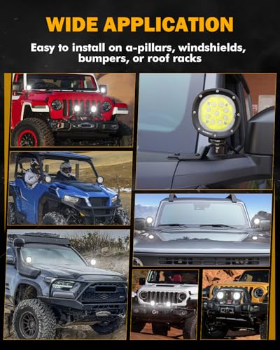 P4 Series 4 Inch White LED Driving Light (P4 Series-White Spot Beam)